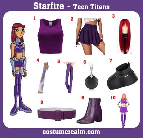 starfire costume accessories|Accessories for Starfire Costume